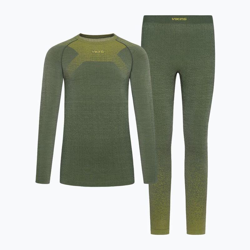 Men's thermal underwear set Viking Altis Base Layer dark green 7