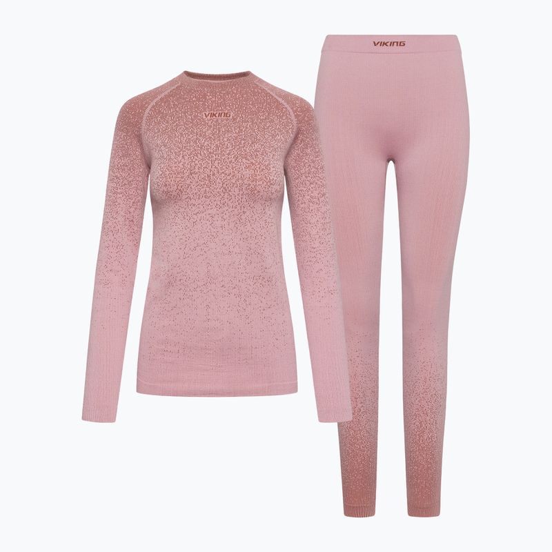 Women's thermal underwear set Viking Altis Base Layer pink 8