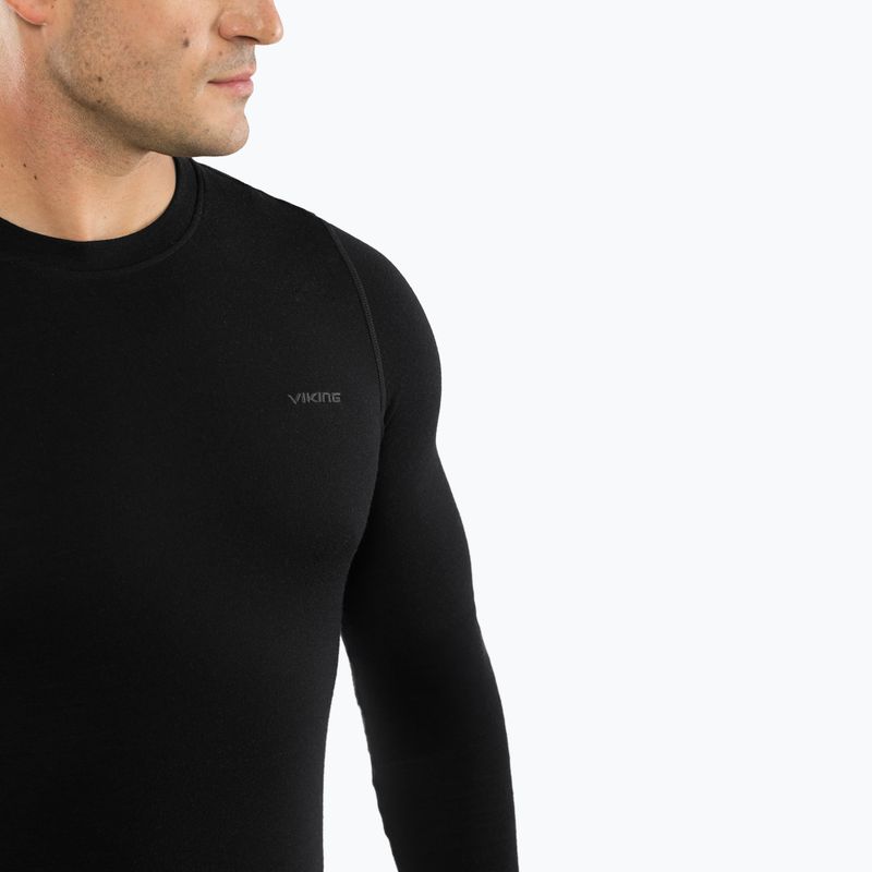 Men's thermal underwear set Viking Meriboo Base Layer black 5