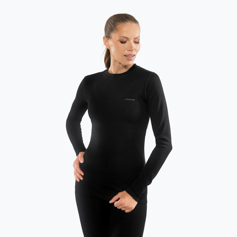 Women's thermal underwear set Viking Meriboo Base Layer black 4
