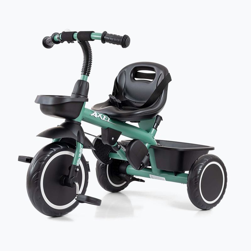 Three-wheeled balance bike Milly Mally Axel green 3