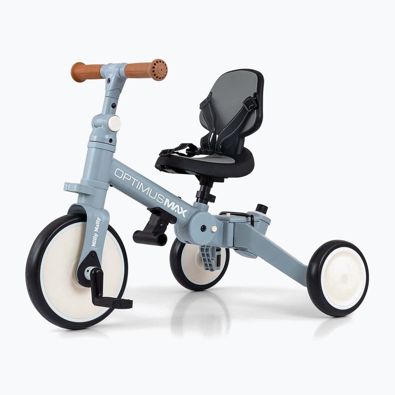 Balance bike Milly Mally 5w1 Optimus Max denim 8