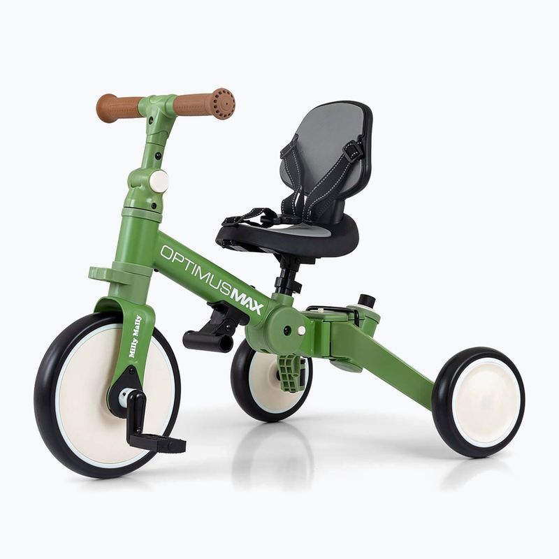 Balance bike Milly Mally 5w1 Optimus Max green 8