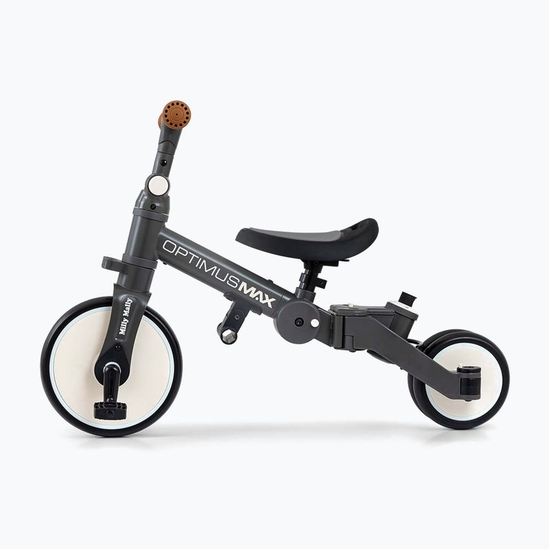 Balance bike Milly Mally 5w1 Optimus Max dark grey 3