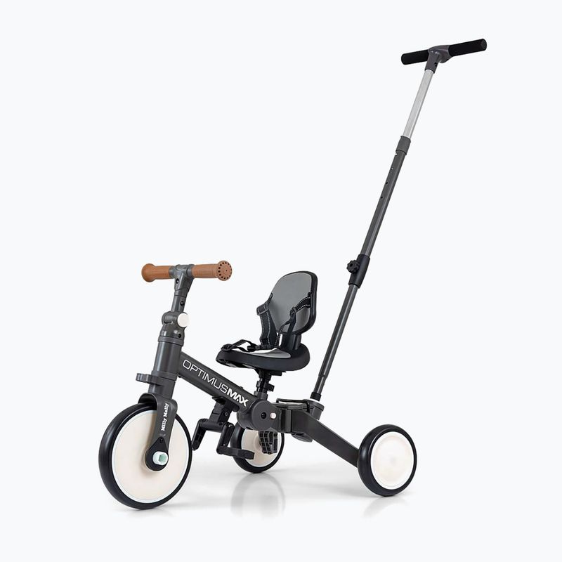 Balance bike Milly Mally 5w1 Optimus Max dark grey 10