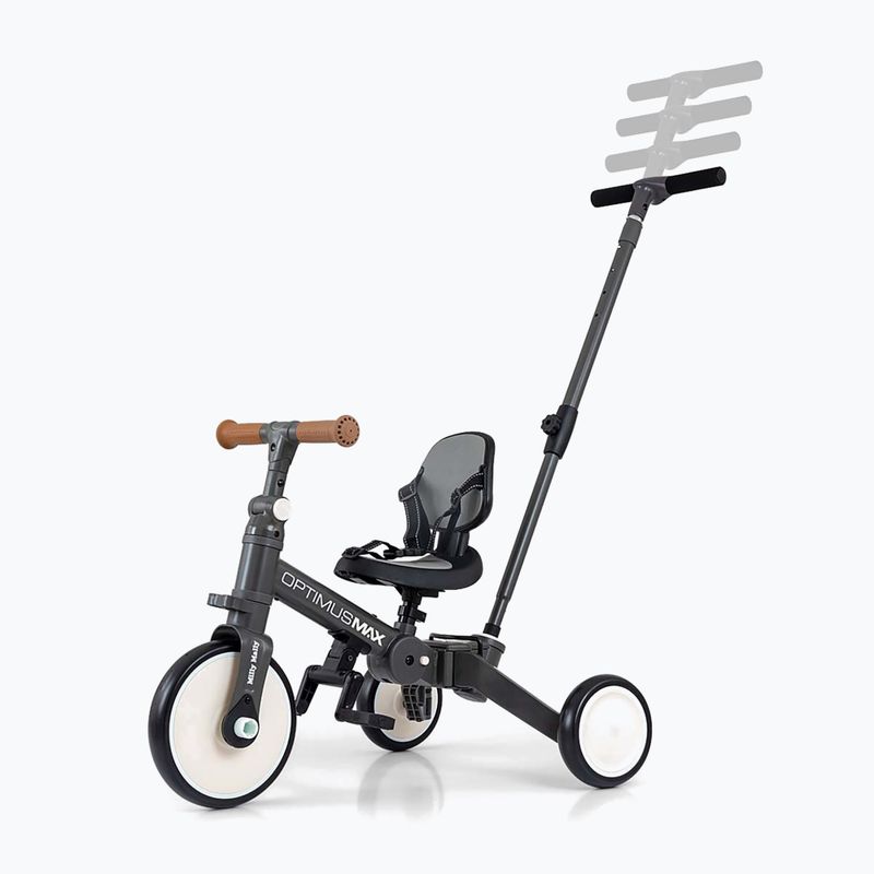 Balance bike Milly Mally 5w1 Optimus Max dark grey 11
