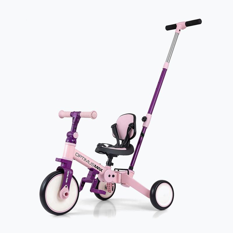 Balance bike Milly Mally 5w1 Optimus Max pink 7