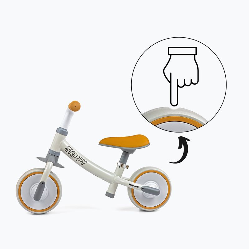 Balance bike Milly Mally Skippy white 10