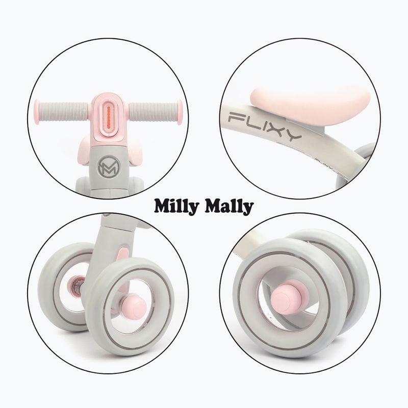 Balance bike Milly Mally Flixy pink 13