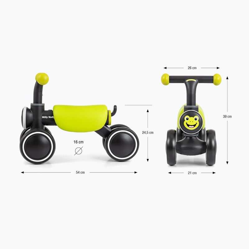 Balance bike Milly Mally York green 2