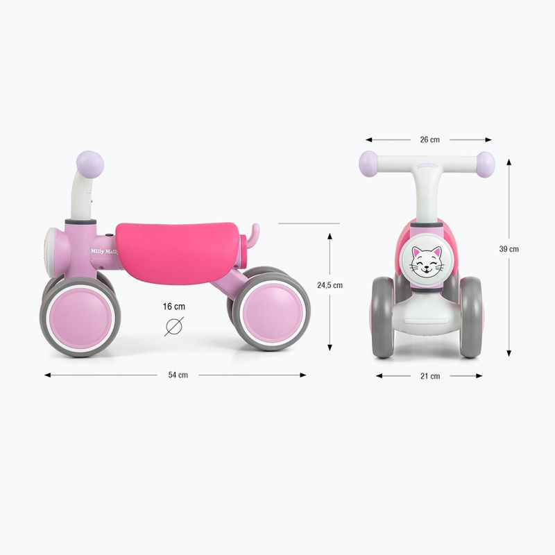Balance bike Milly Mally York pink 2