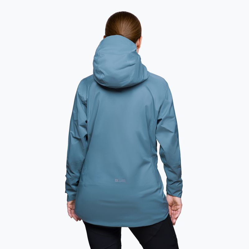 Alpinus Selenga grey/sage women's rain jacket 2
