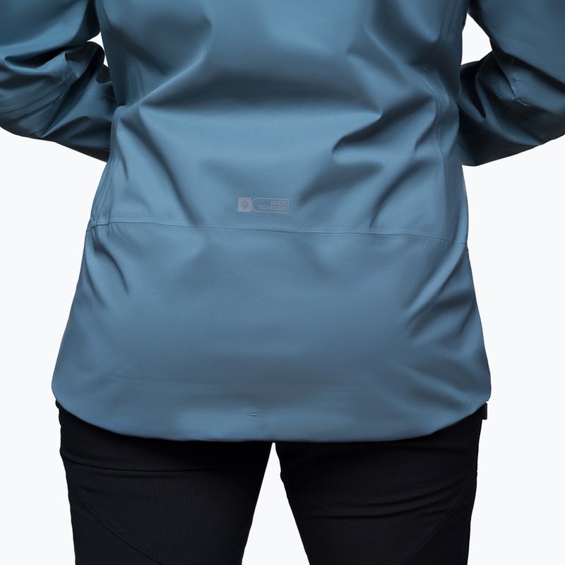 Alpinus Selenga grey/sage women's rain jacket 5