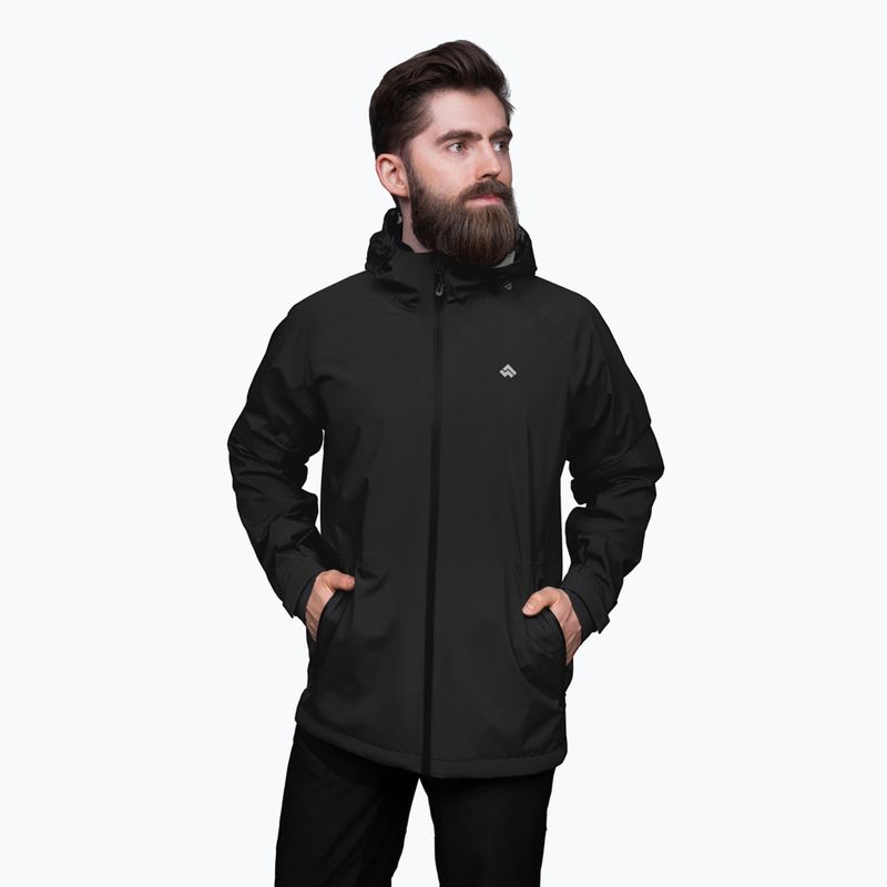 Alpinus Girdiman men's rain jacket black 3