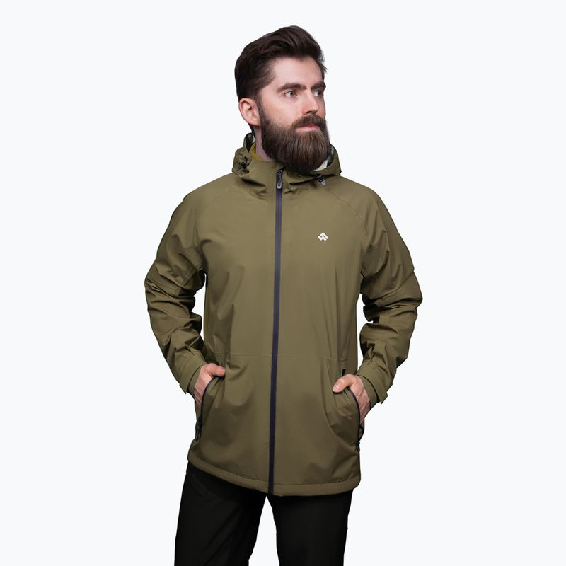 Alpinus men's rain jacket Girdiman olive 3