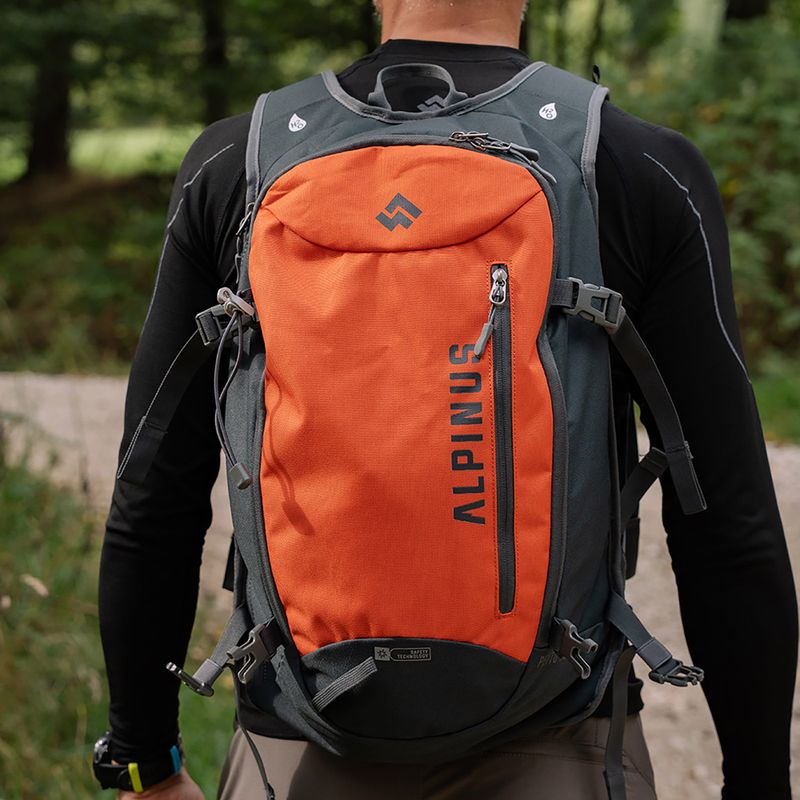 Hiking backpack Alpinus Peyto 22 l orange/gray 3