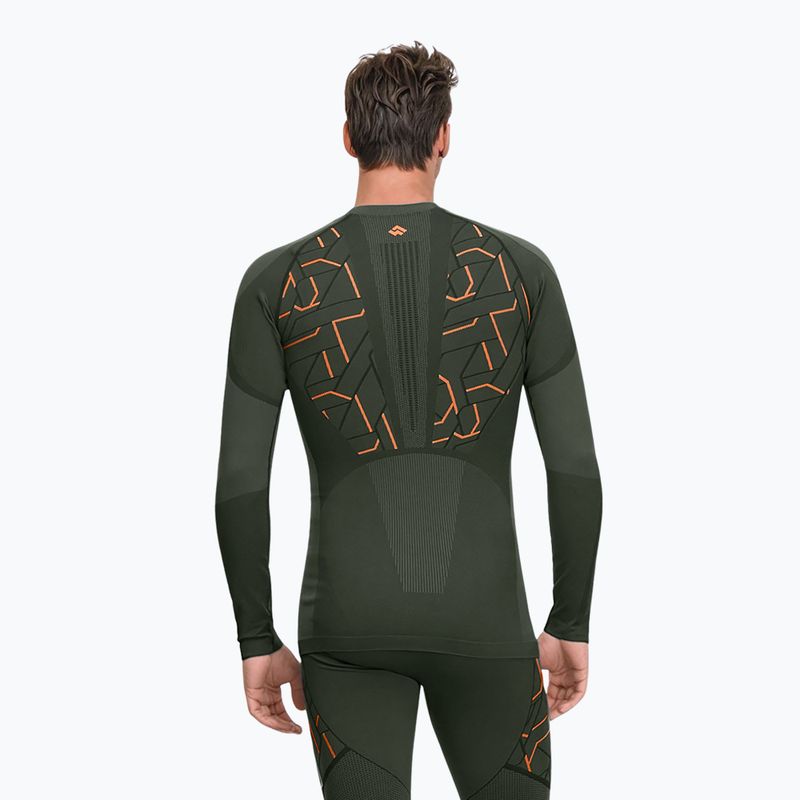 Men's thermal underwear set Alpinus Tactical Gausdal Set green/orange 3