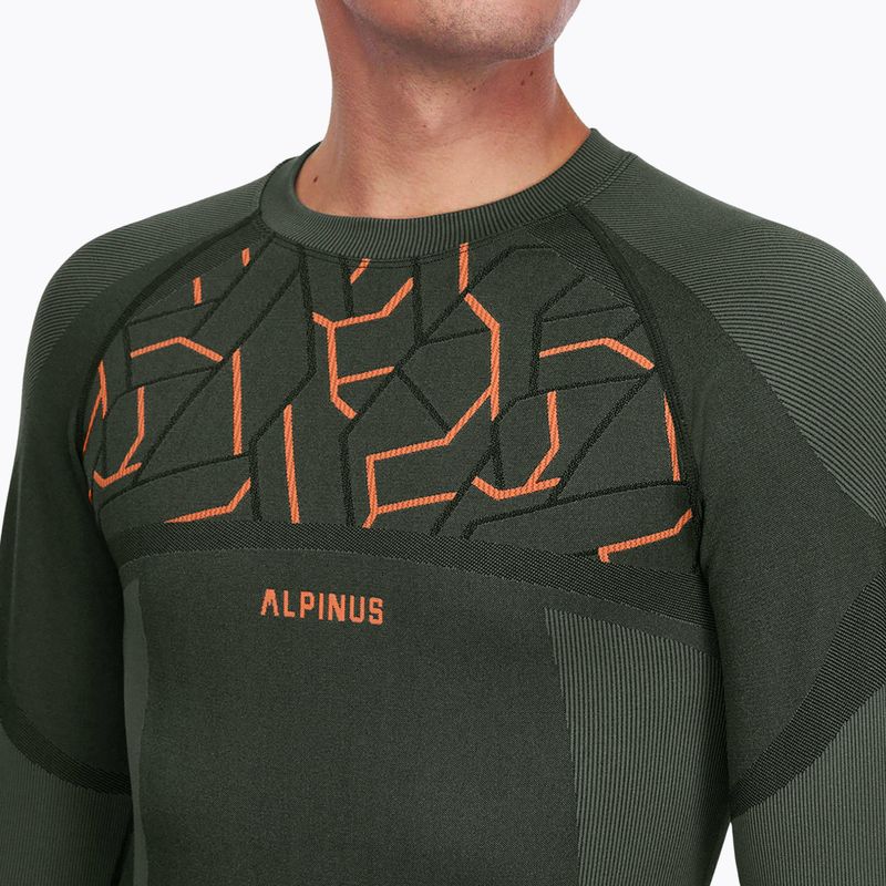 Men's thermal underwear set Alpinus Tactical Gausdal Set green/orange 4