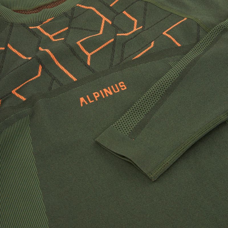 Men's thermal underwear set Alpinus Tactical Gausdal Set green/orange 13