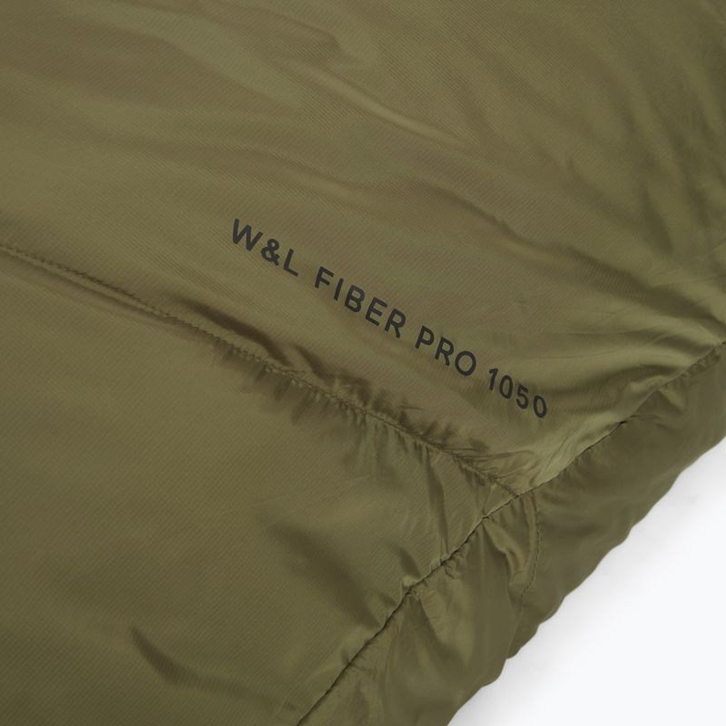 Sleeping bag Alpinus Wide & Long Fiber Pro 1050 230 cm/right pine green 8
