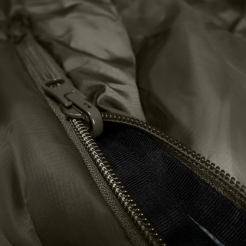 Sleeping bag Alpinus Wide & Long Fiber Pro 1250 215 cm/right olive 8