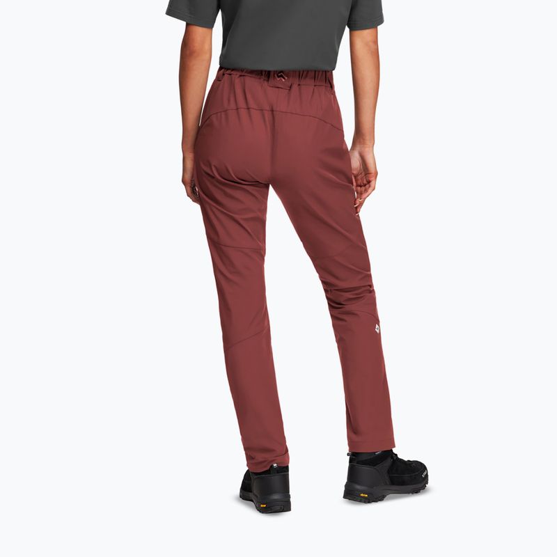 Women's trekking trousers Alpinus Burgundy marble 2