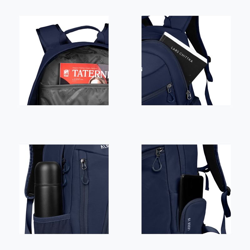 Hiking backpack Alpinus Lecco 15 l navy 4