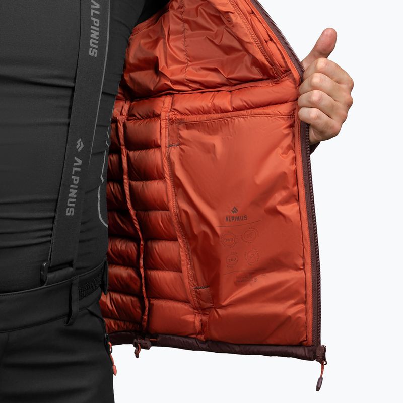 Men's down jacket Alpinus Kiruna brown 7