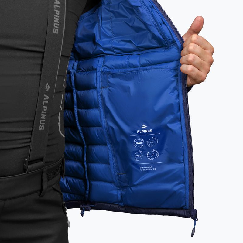 Men's down jacket Alpinus Kiruna navy blue 7