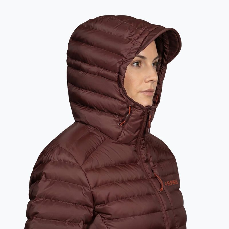 Women's down jacket Alpinus Kiruna brown 3