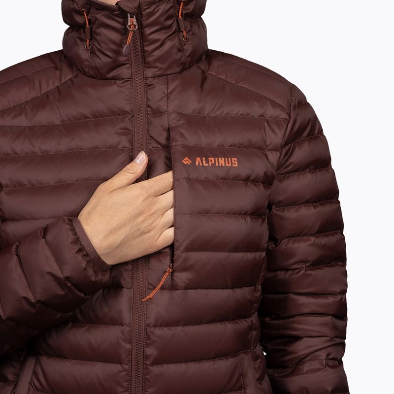 Women's down jacket Alpinus Kiruna brown 6