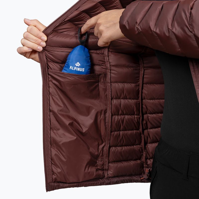 Women's down jacket Alpinus Kiruna brown 7