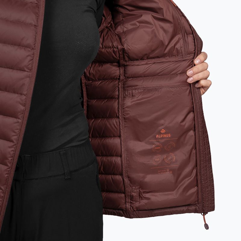Women's down jacket Alpinus Kiruna brown 8