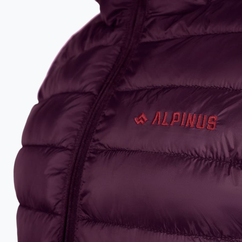 Women's insulated jacket Alpinus Tunari dark plum 4