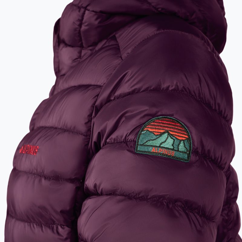 Women's insulated jacket Alpinus Tunari dark plum 5