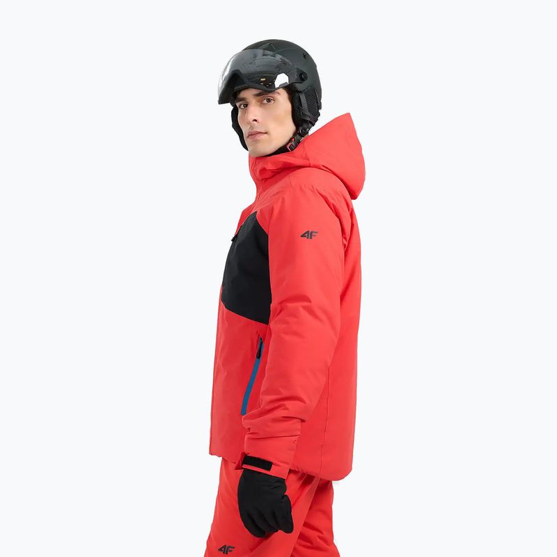 Men's ski jacket 4F M0791 red 4