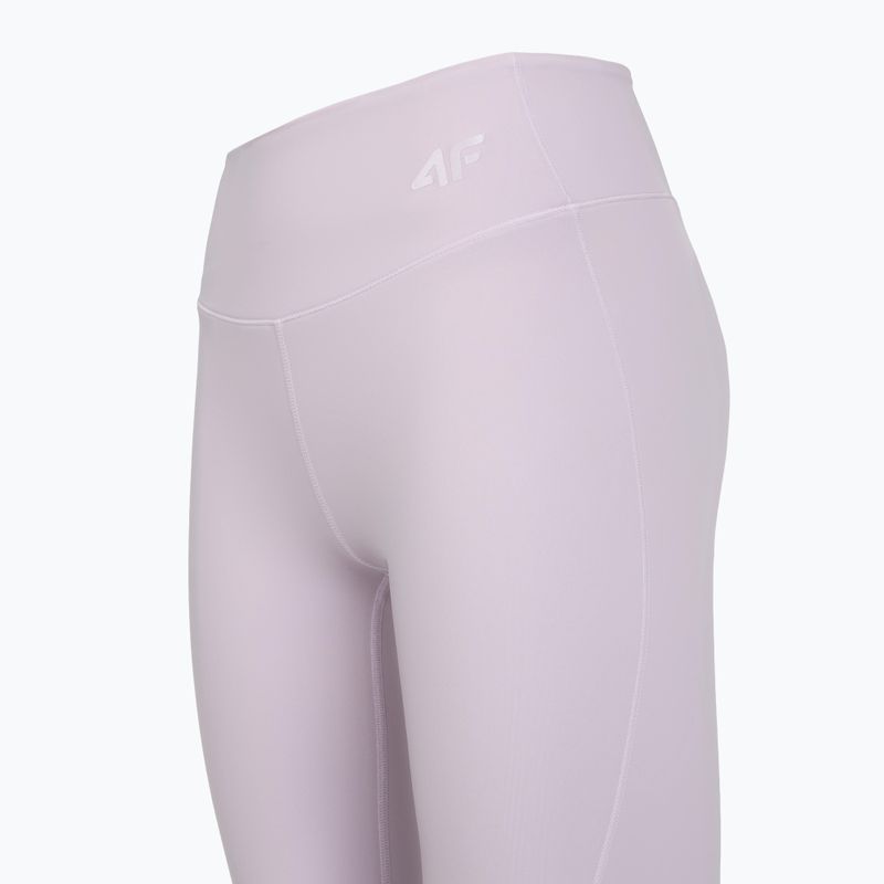 Women's training leggings 4F Solar Punk FNK F404 light violet 3