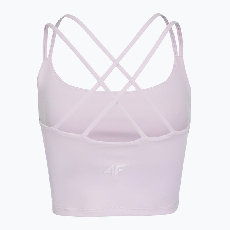 Women's training T-shirt 4F Solar Punk FNK F0745 light violet 2