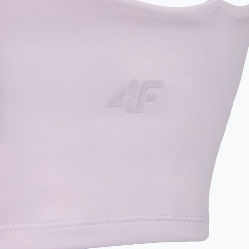 Women's training T-shirt 4F Solar Punk FNK F0745 light violet 3