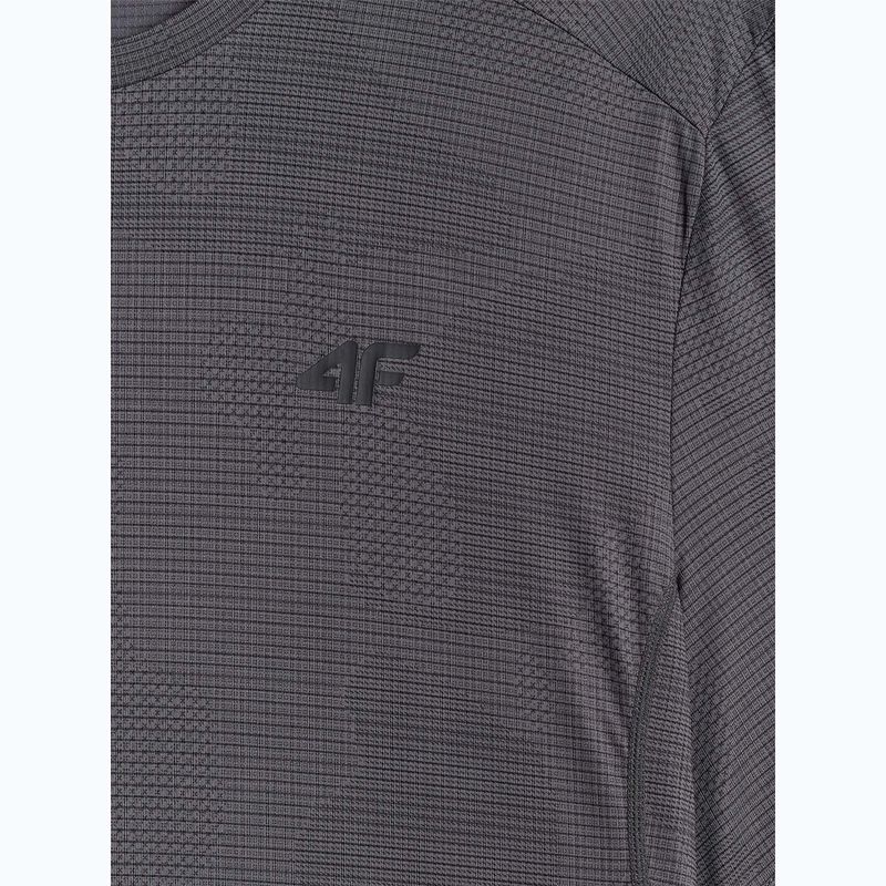 Men's training T-shirt 4F Athletic FNK M1778 black allover 2