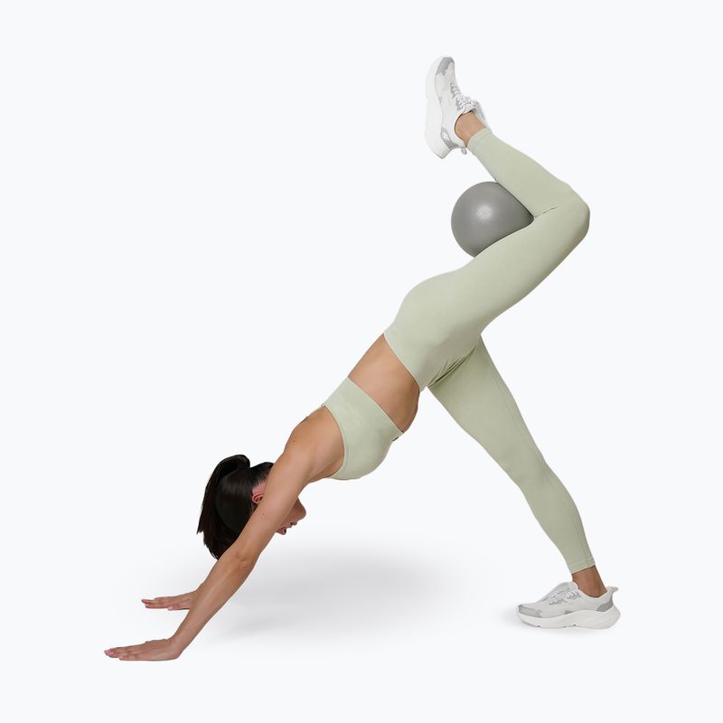 Women's training leggings 4F Solar Punk FNK F399 light green allover 6