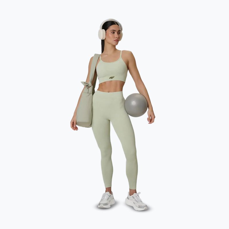 Training bra 4F Solar Punk F203 light green allover 6