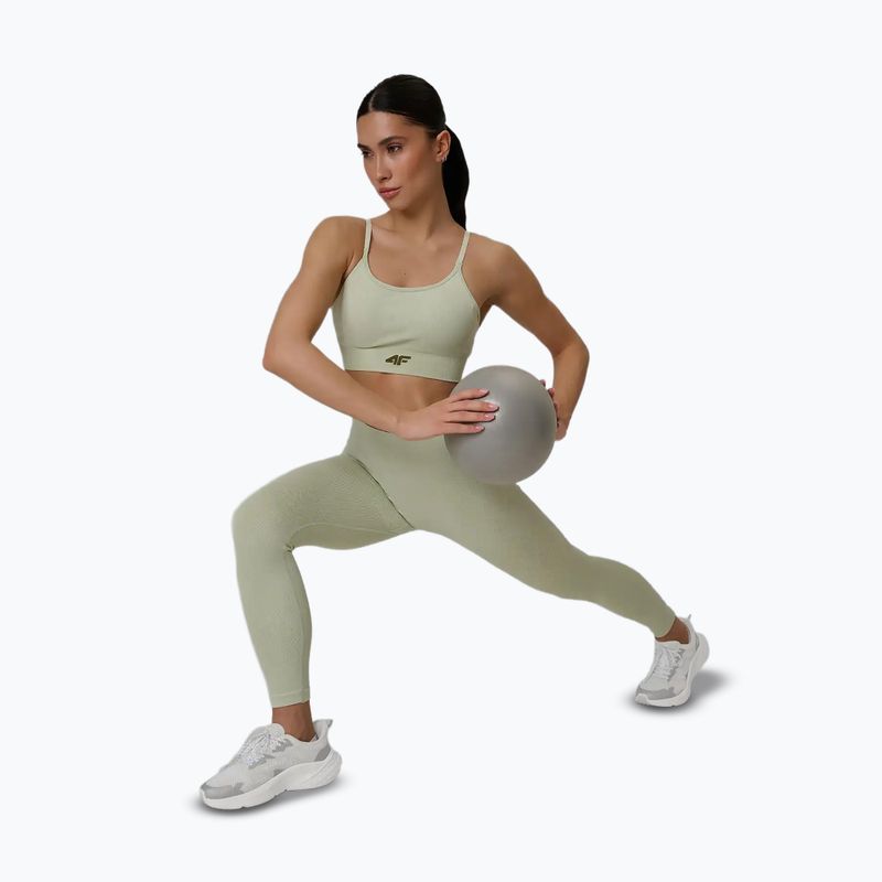 Training bra 4F Solar Punk F203 light green allover 7