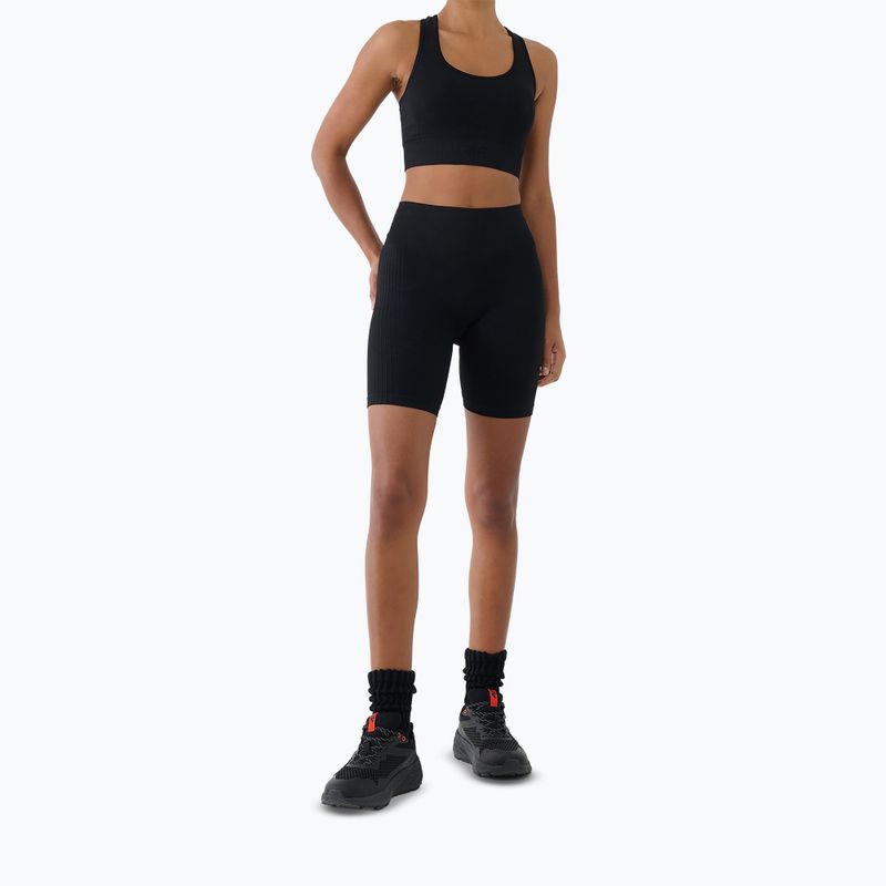 Women's training leggings 4F Multiative FNK F087 deep black 4