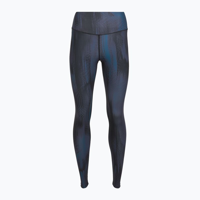 Women's training leggings 4F Solar Punk FNK F454 sea green allover 9