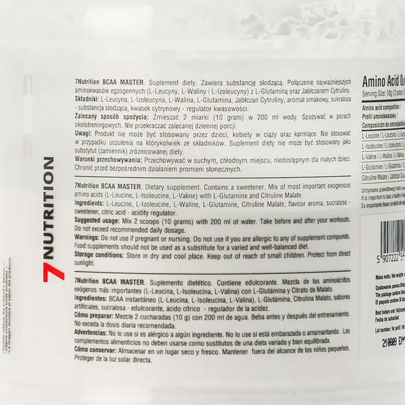 BCAA Master 7Nutrition amino acids 500g cola-lime 7Nu000333-cola 2