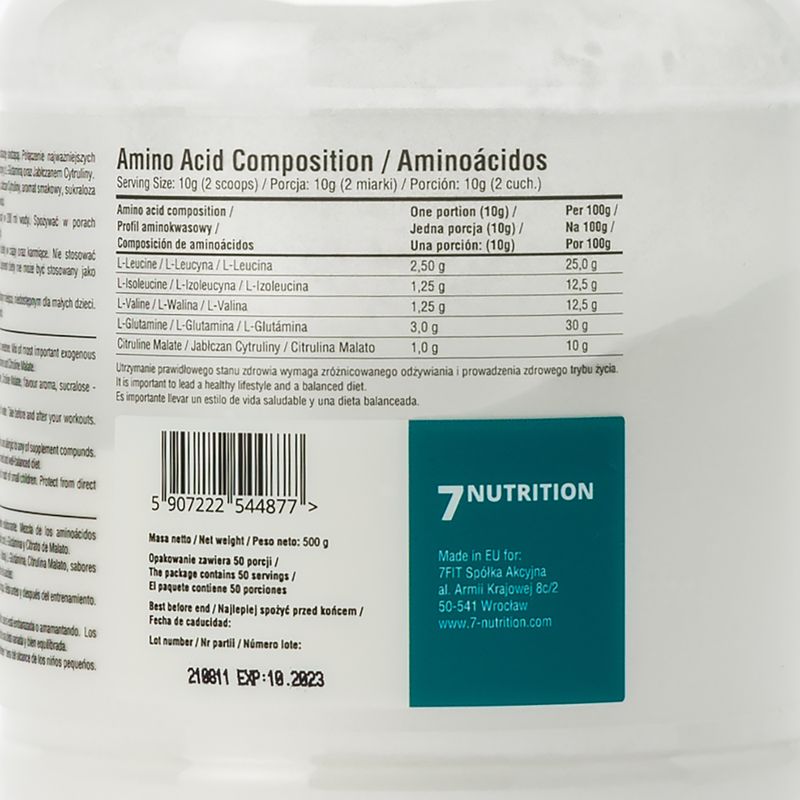 BCAA Master 7Nutrition amino acids 500g lemon 7Nu000333-lemon 3