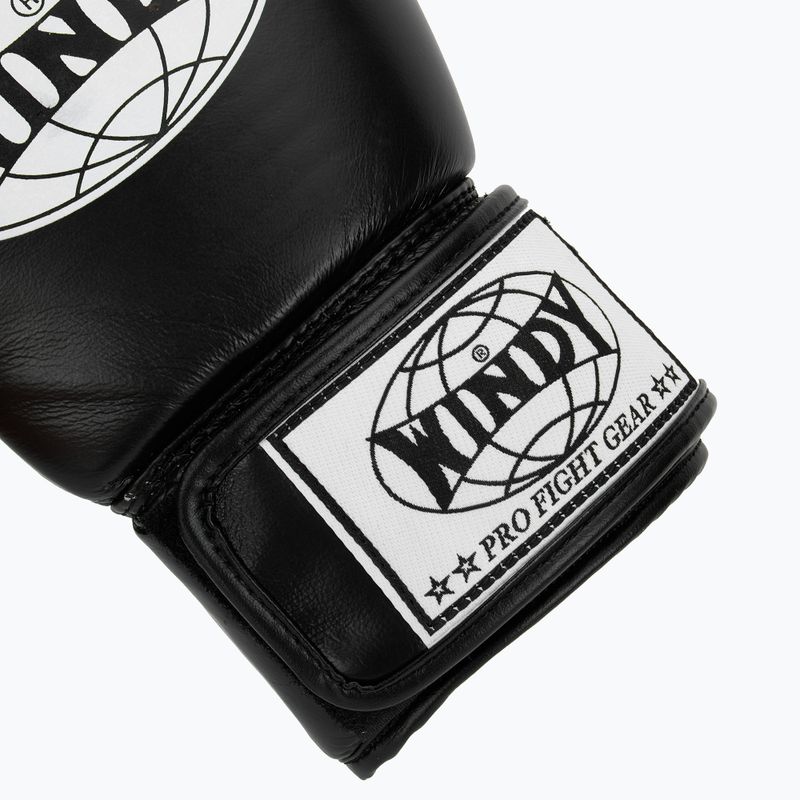 Boxing gloves WINDY Classic Genuine Leather black 6