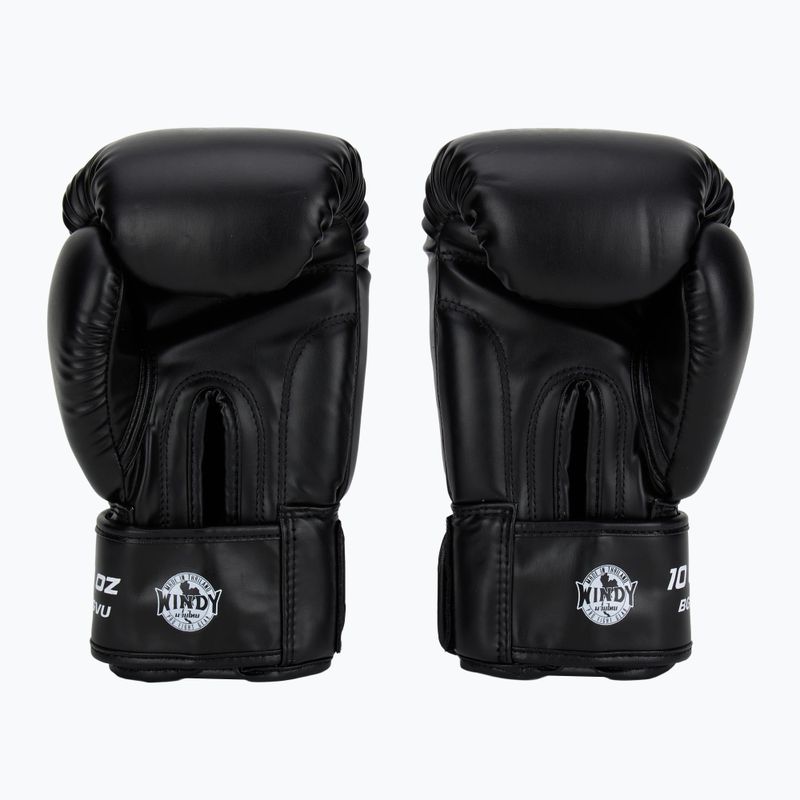 Boxing gloves WINDY Classic Synthetic Leather black 3