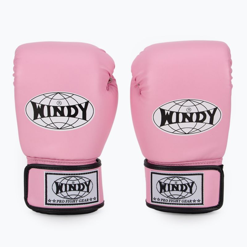 Boxing gloves WINDY Classic Synthetic Leather pink 2